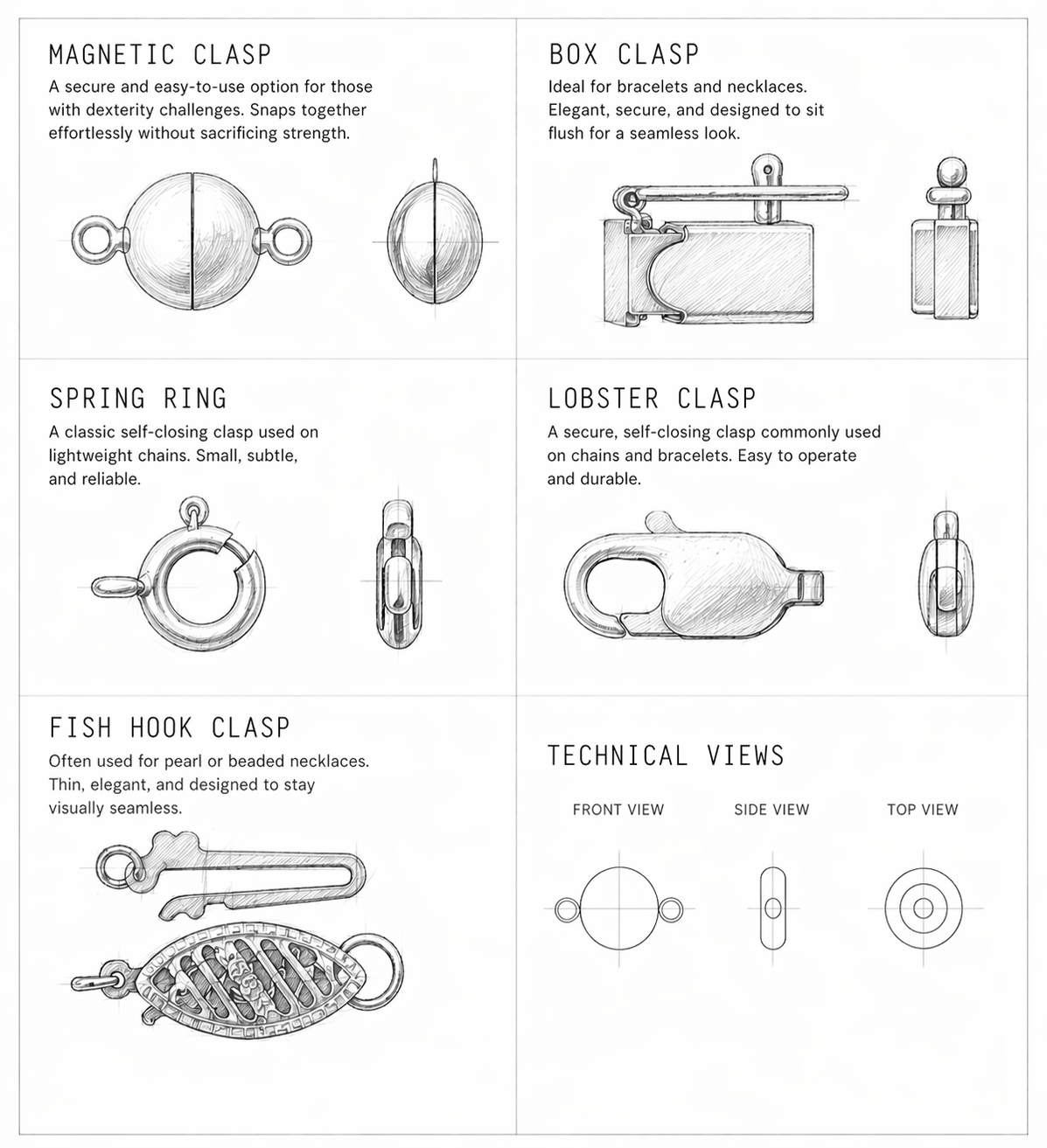Clasp Types: The Complete Guide to Jewelry Closures