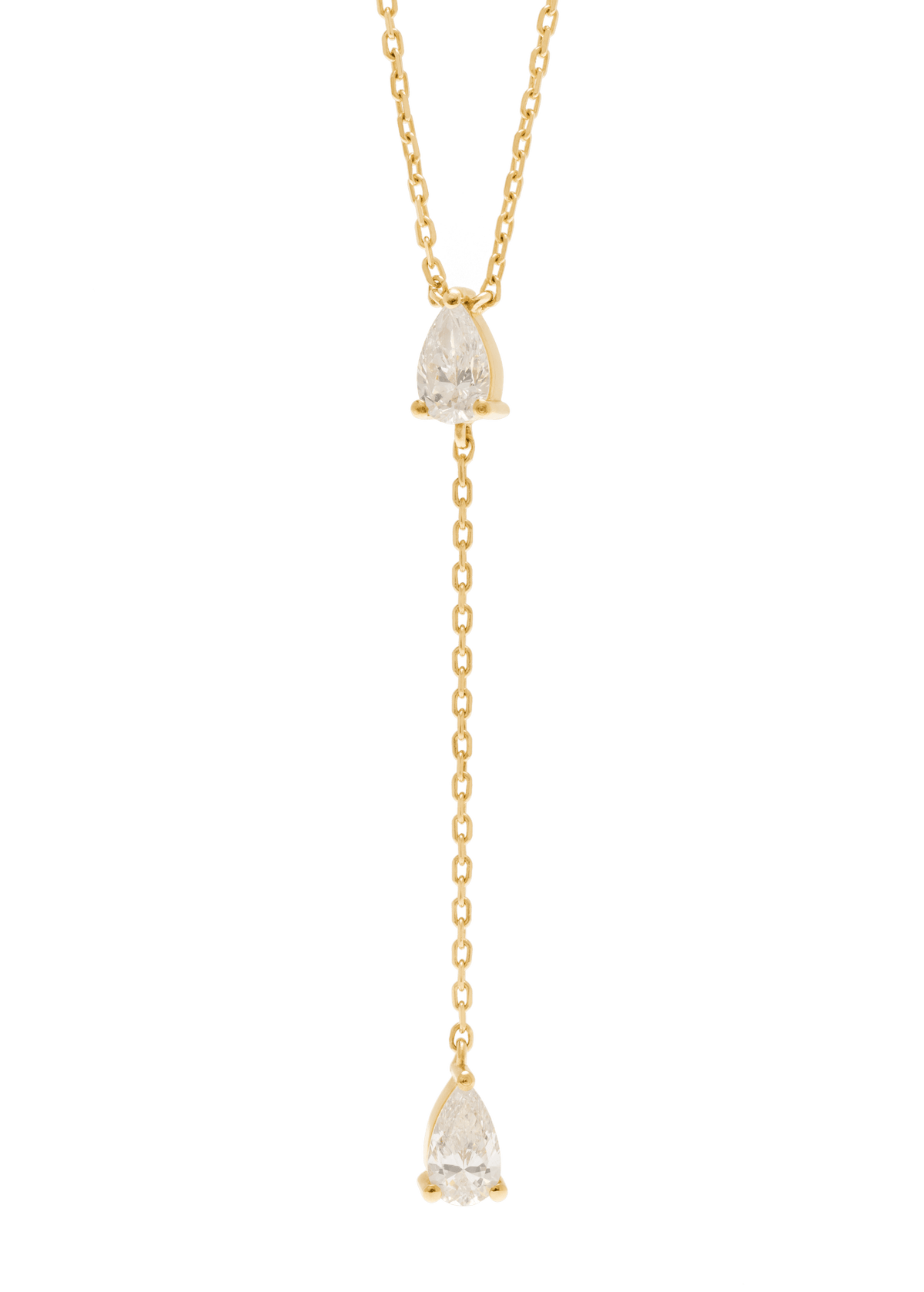 Two diamonds linked 18k necklace Necklaces