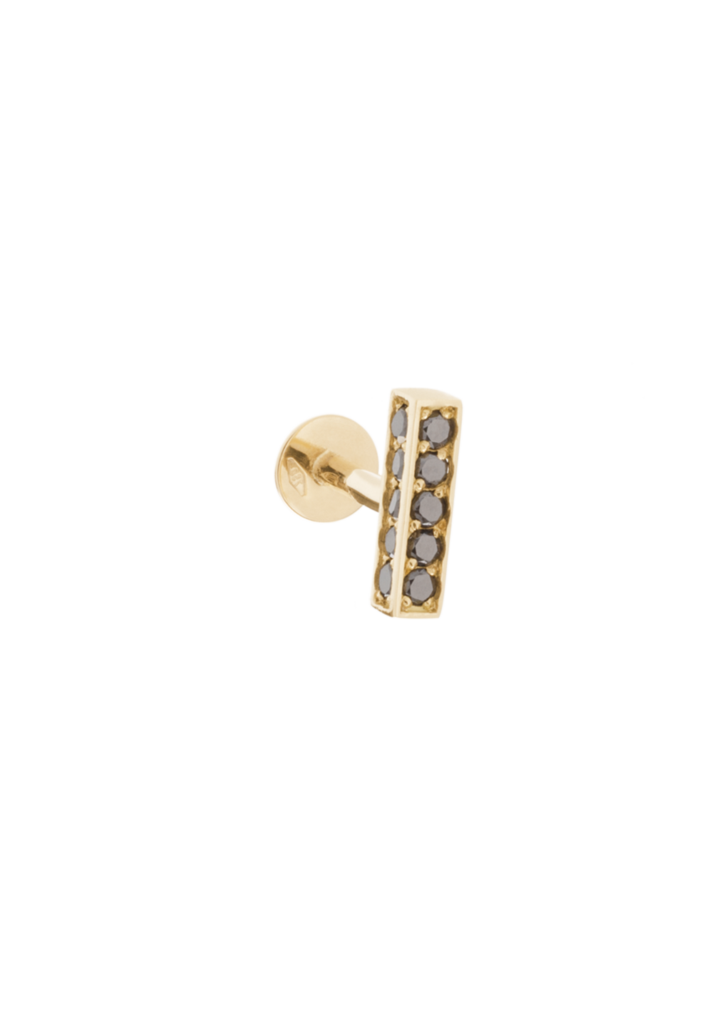 Belli-Ohrstecker aus 18 Karat schwarzem Diamant