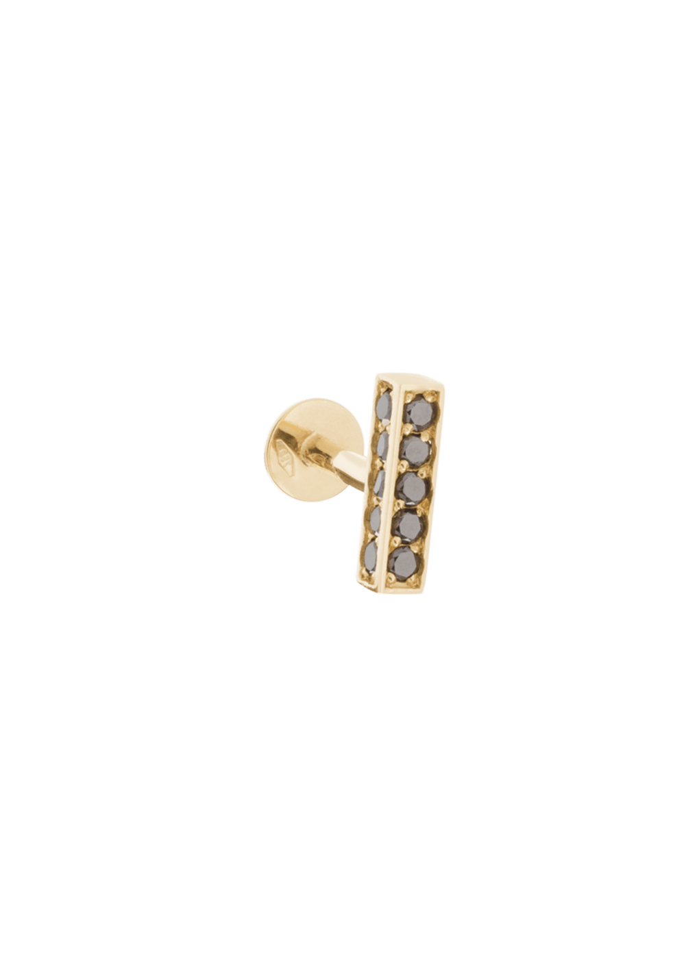 belli Ohrstecker 18k schwarzer Diamant