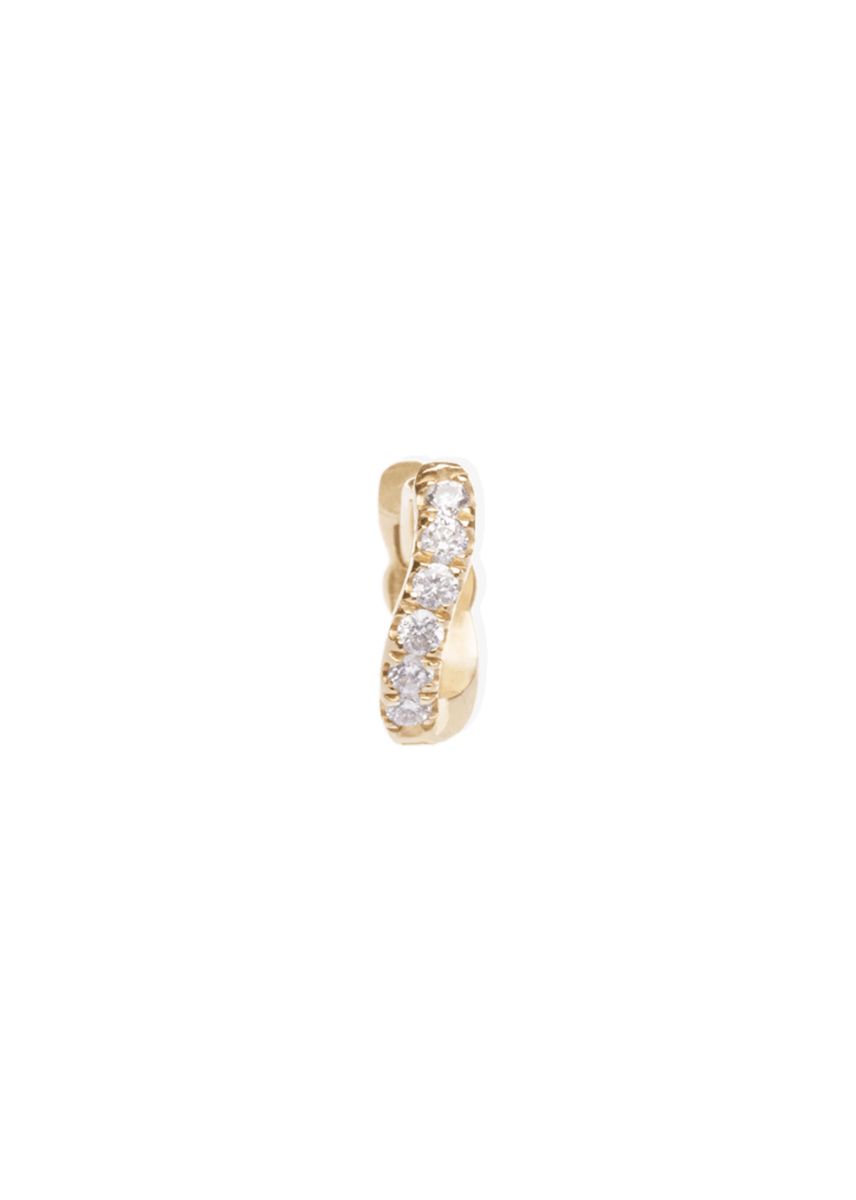 cate 5 mm Creolen 18k Diamant Ohrringe