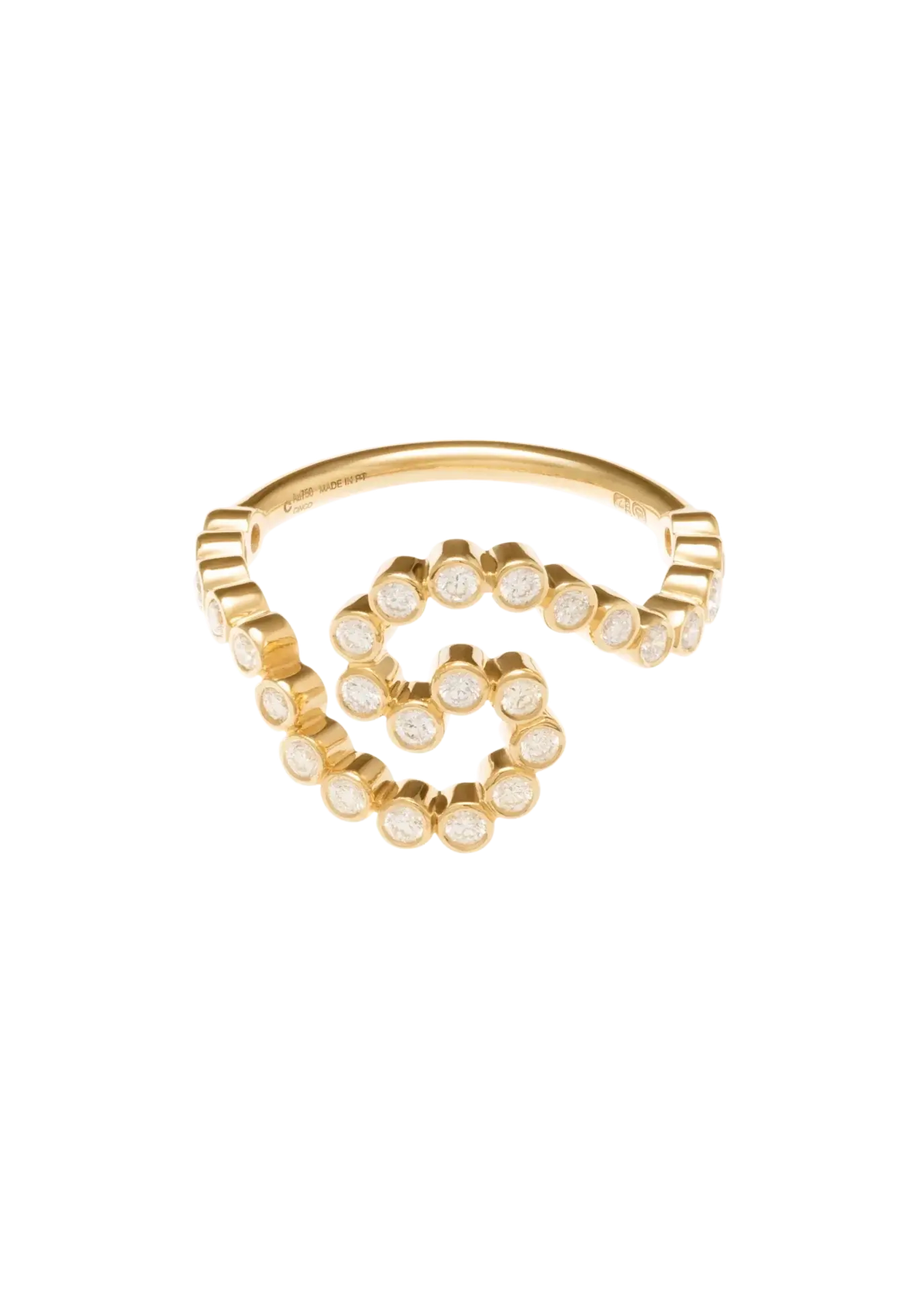 Celine Diamond 18k Circle Ring Rings