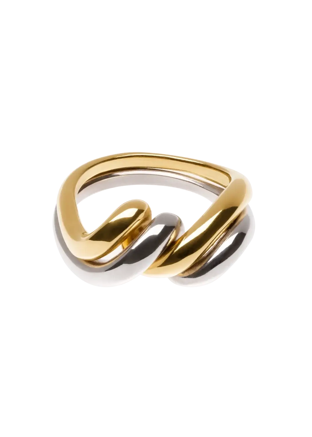doppelter zweifarbiger Ring Ringe