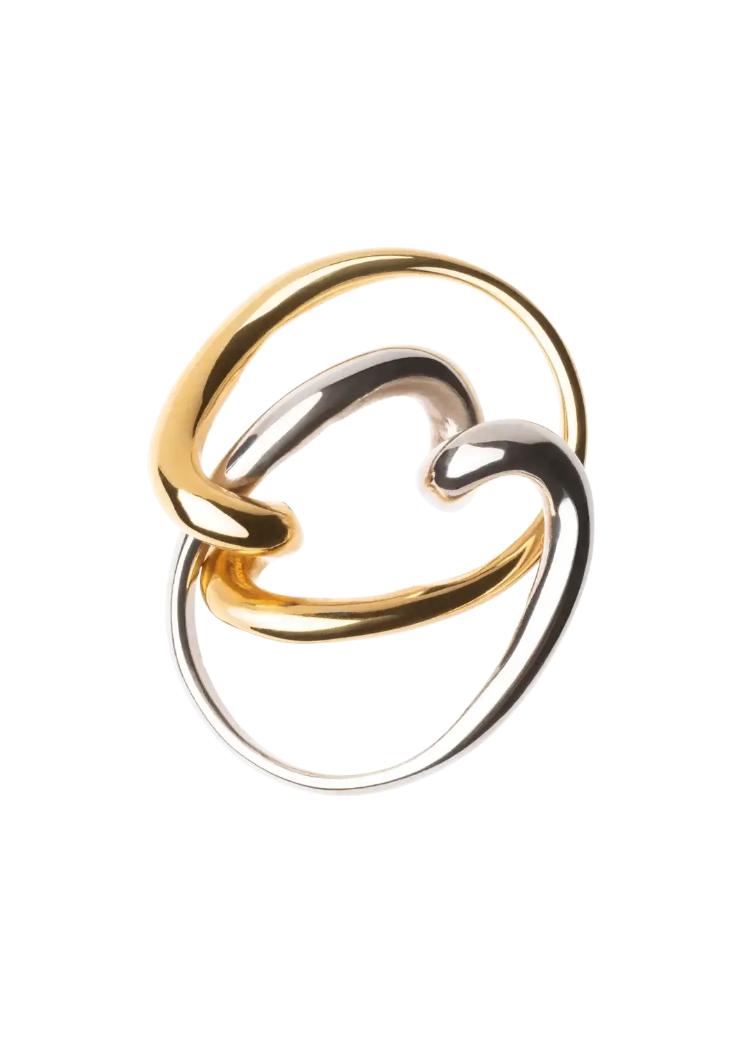 doppelter zweifarbiger Ring Ringe