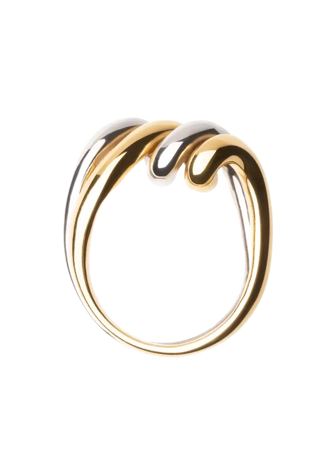 doppelter zweifarbiger Ring Ringe