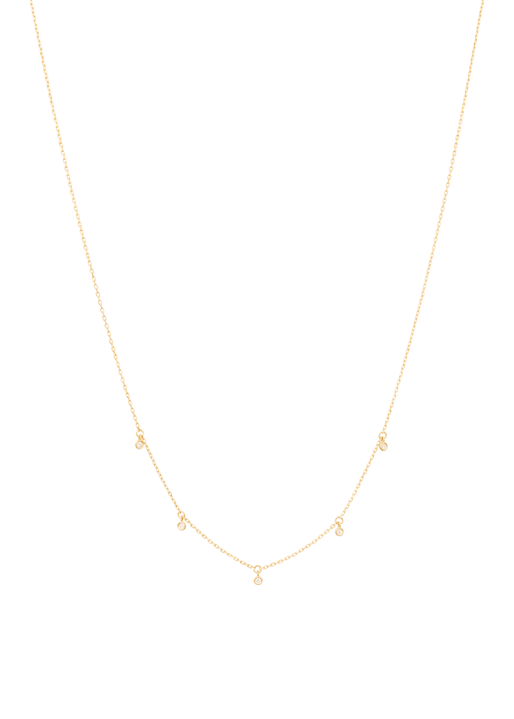 Five lucky diamonds 18k necklace Necklaces