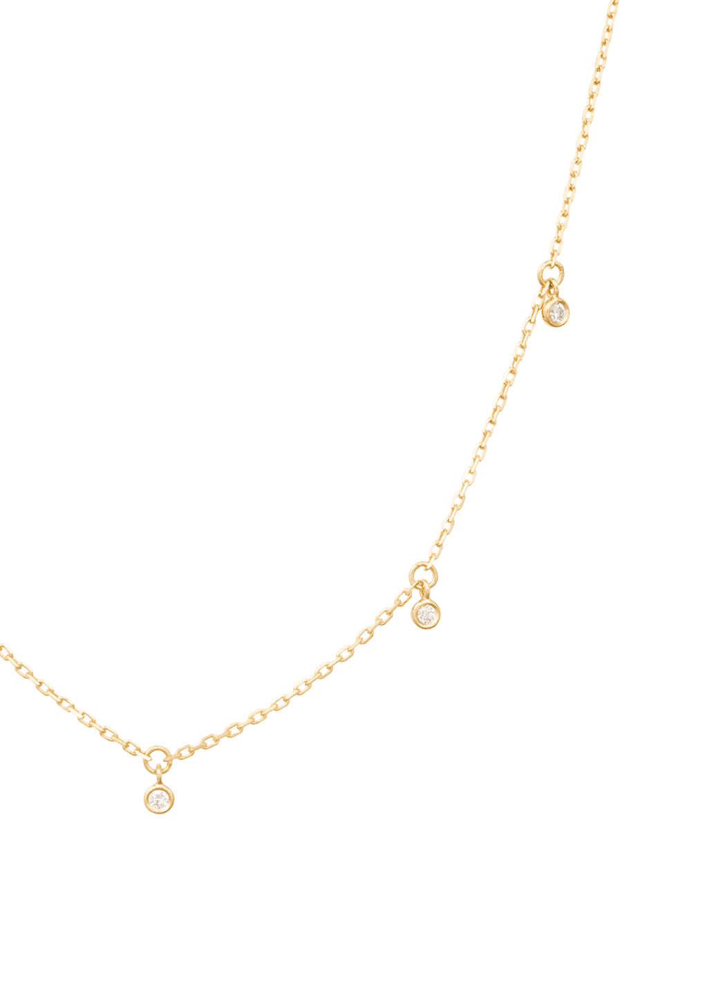 Five lucky diamonds 18k necklace Necklaces