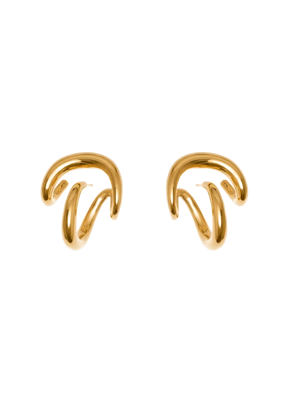 Iris-Ohrring und Ear Cuff Ohrringe