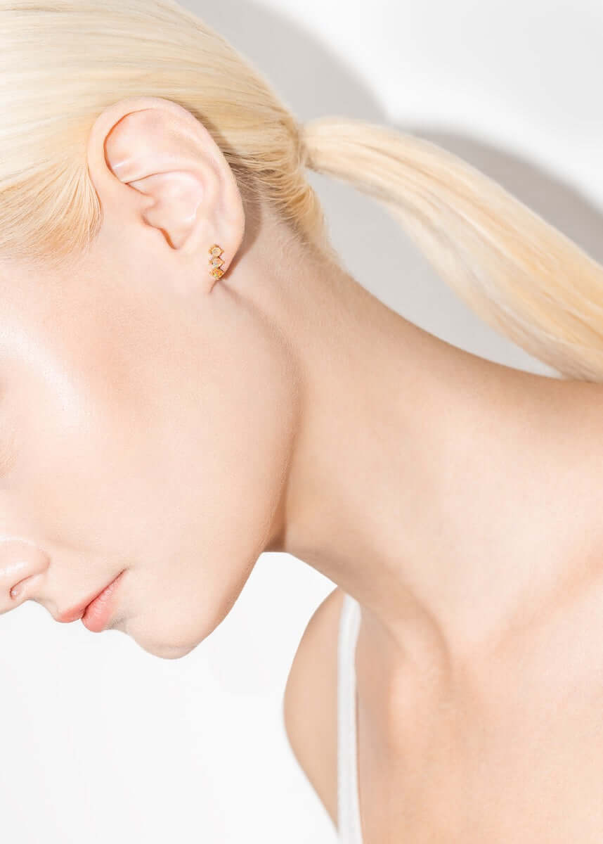 laila Ohrring 18k Opal Ohrringe