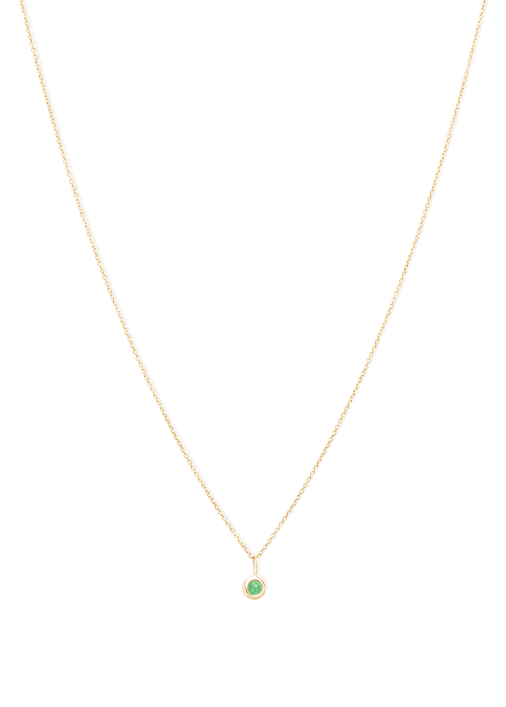 Modellkette 18k Smaragd Halsketten