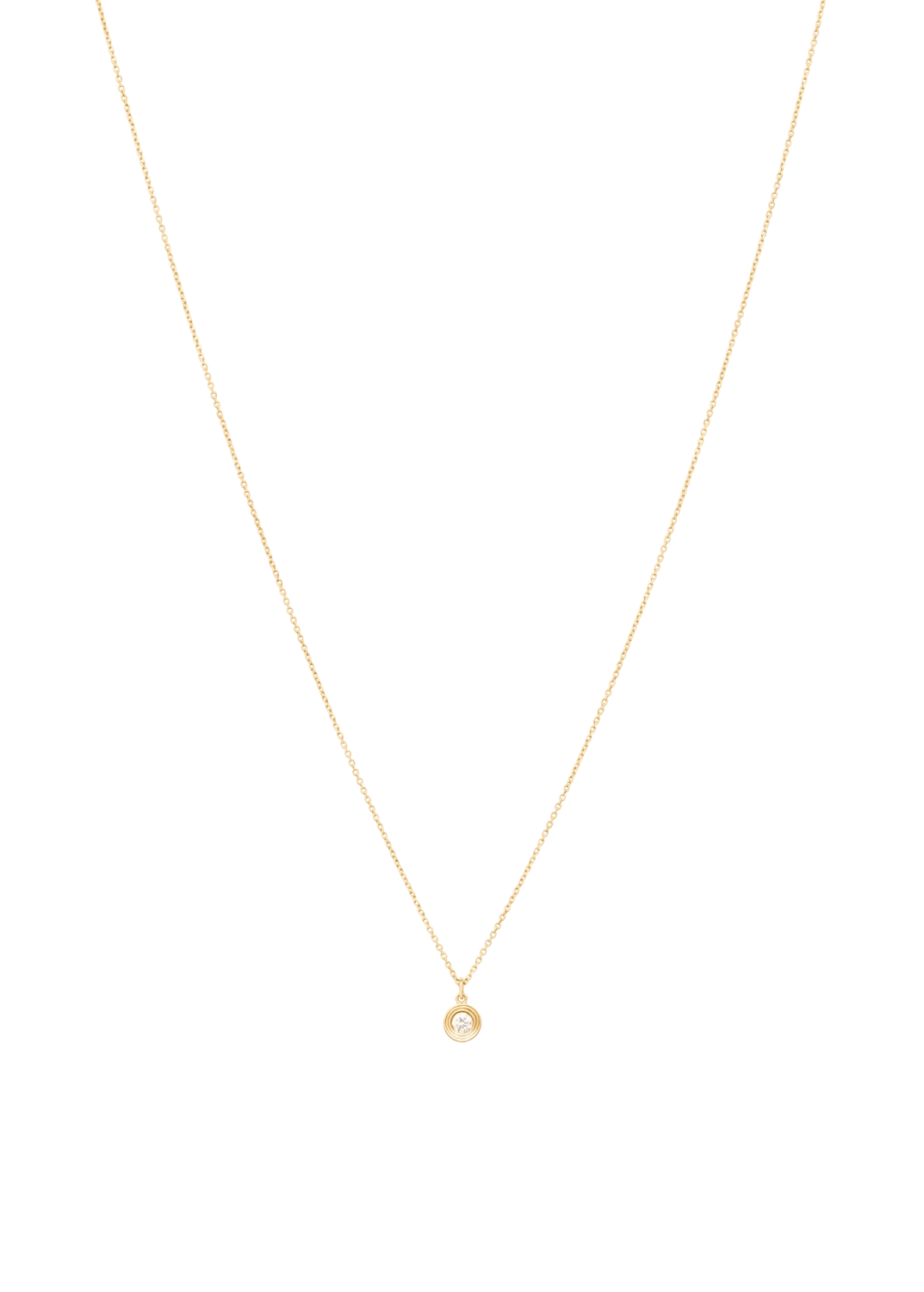 rundes 18k Diamant-Collier Halsketten