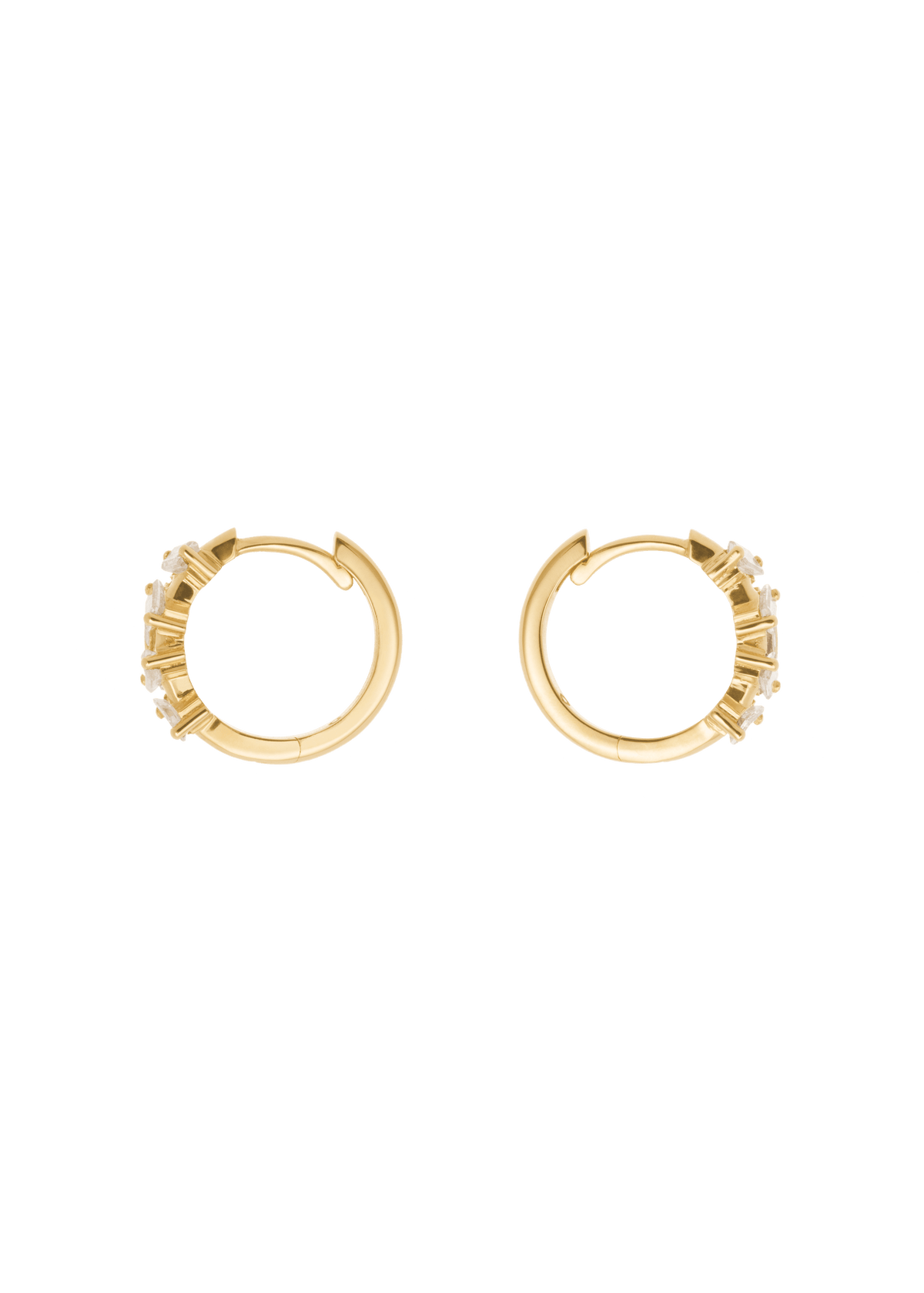 Ohrringe mit geformten Diamanten 18k Ohrringe