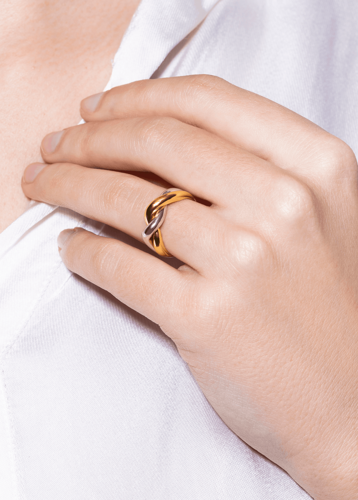 gewebter Doppelring Ringe