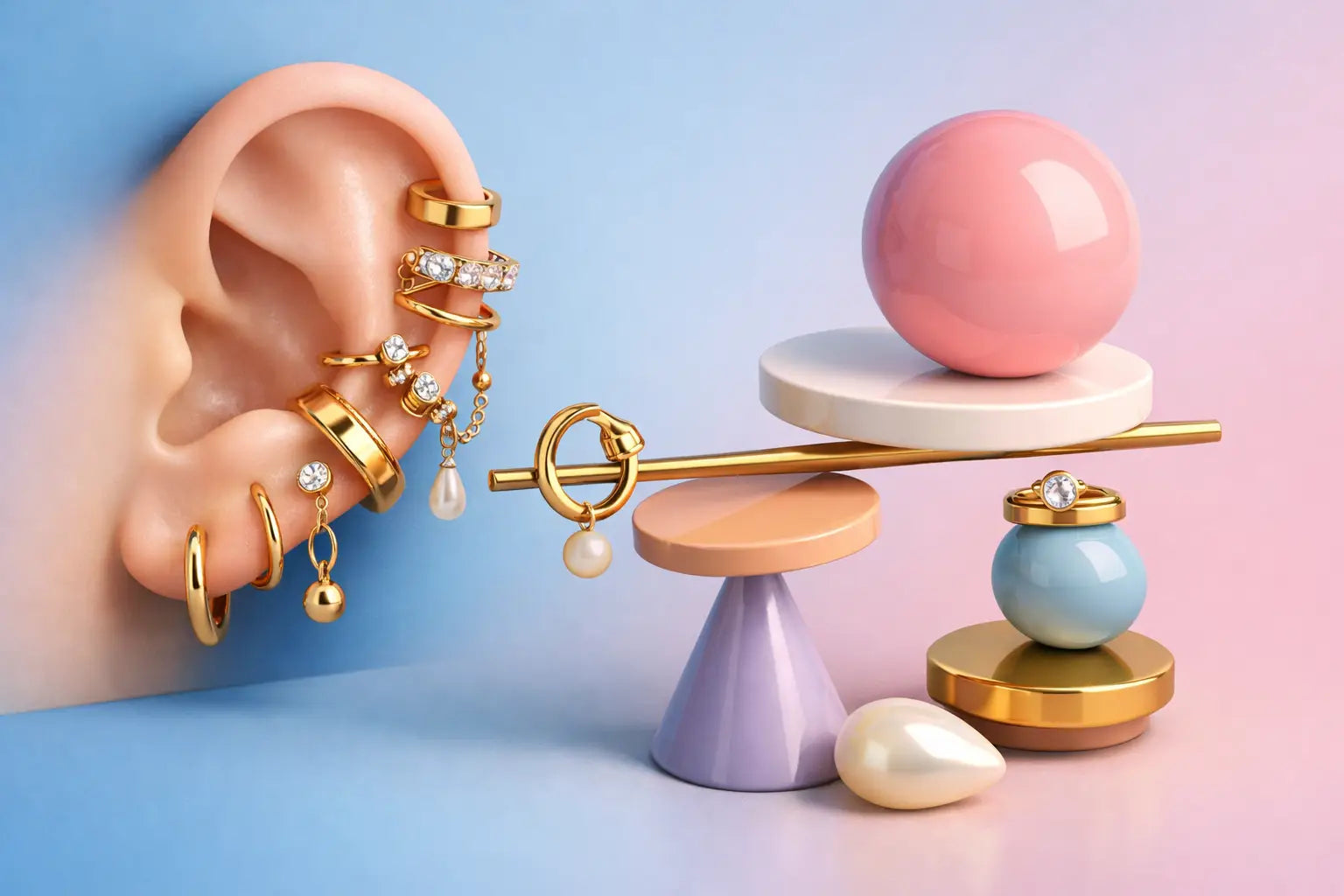 Como fazer ear stack com equilíbrio