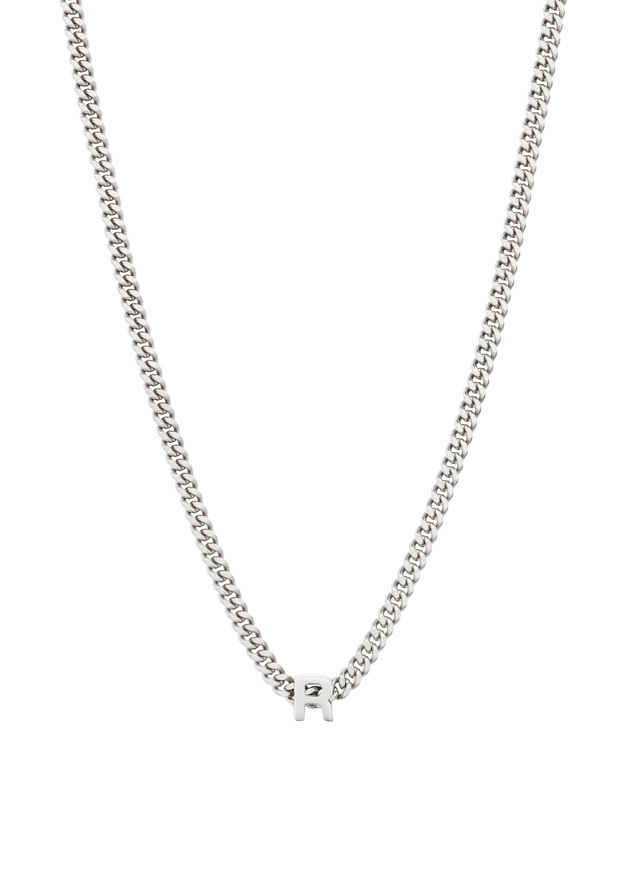 alphabet necklace with pendant R