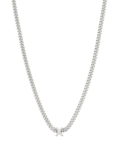 alphabet necklace with pendant X Necklaces