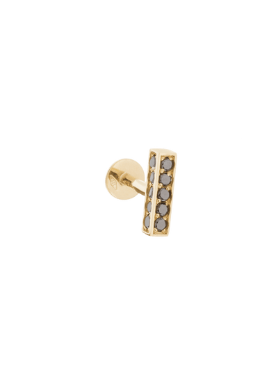 belli Ohrstecker 18k schwarzer Diamant
