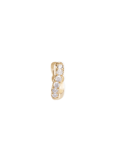 cate 5 mm Creolen 18k Diamant Ohrringe