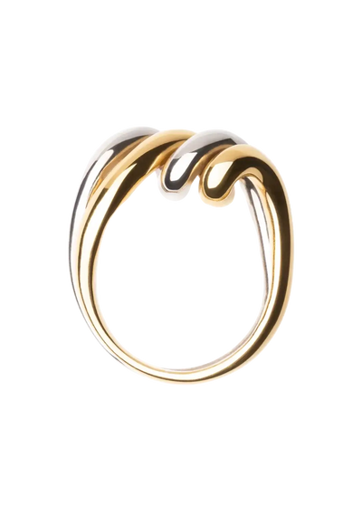 doppelter zweifarbiger Ring Ringe