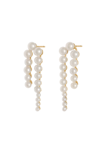 Elise Pearl Drop 18k Earrings Earrings