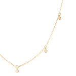 five lucky diamonds 18k necklace