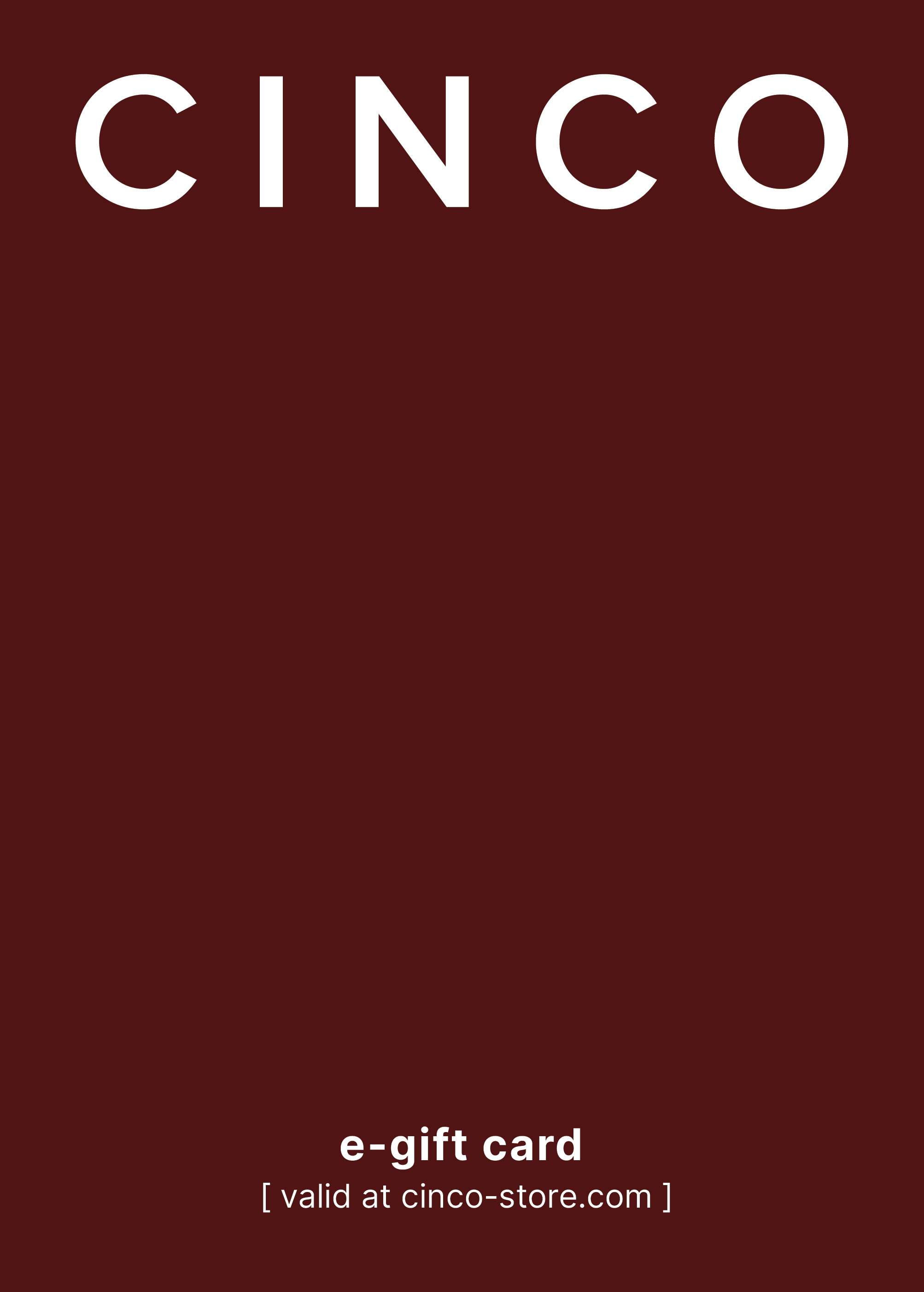 CINCO E-Geschenkkarte
