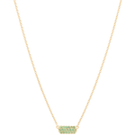 hannah necklace 18k emerald