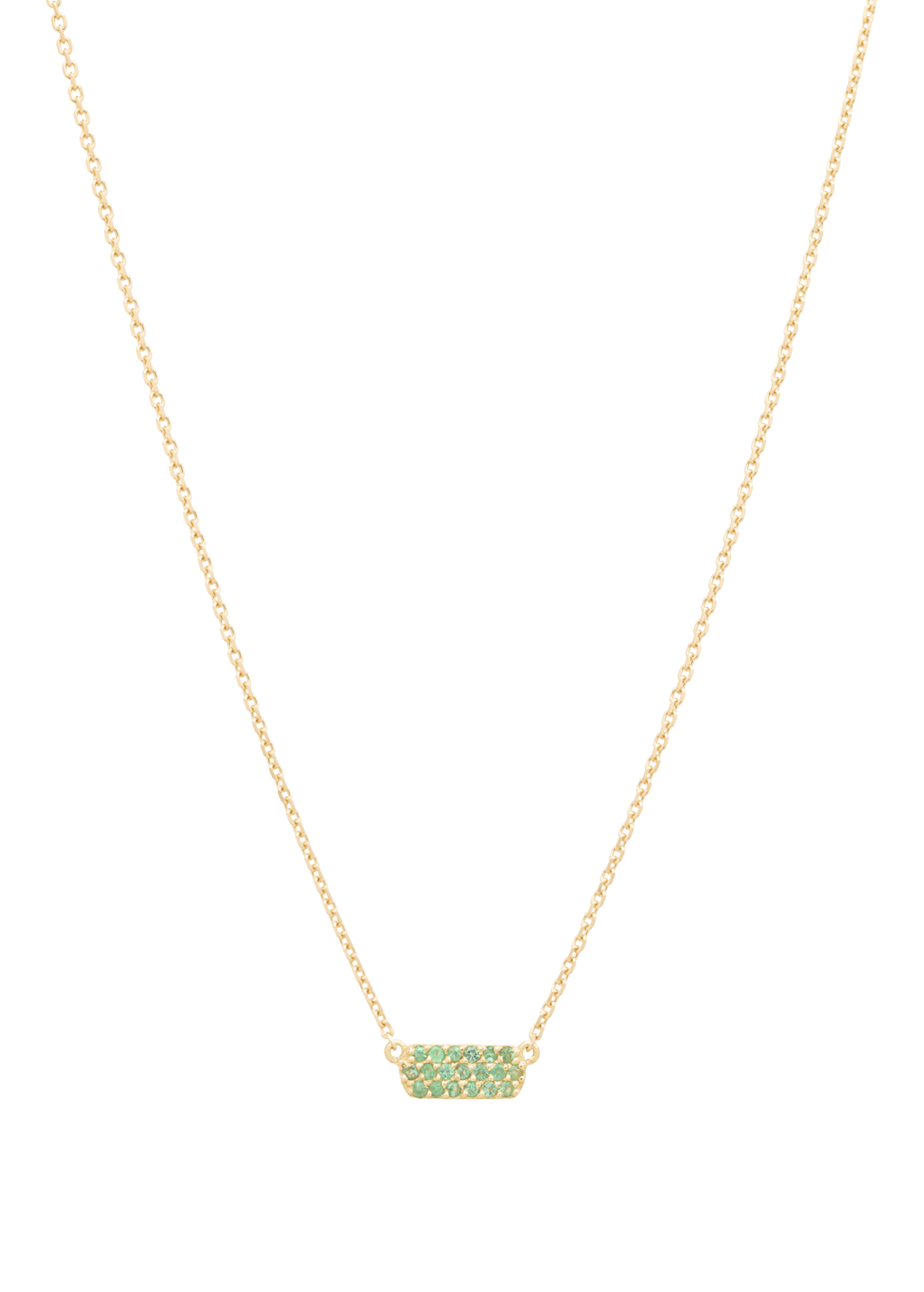 hannah necklace 18k emerald