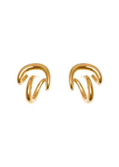 Iris-Ohrring und Ear Cuff Ohrringe