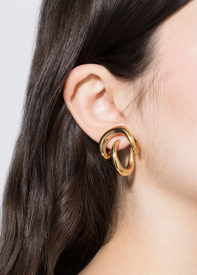Iris-Ohrring und Ear Cuff Ohrringe