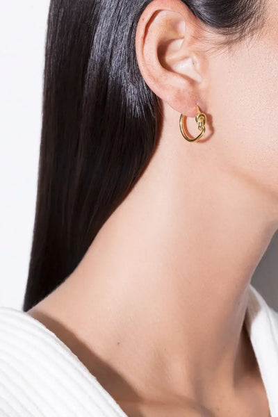 Lucilla Knot Huggies Earrings