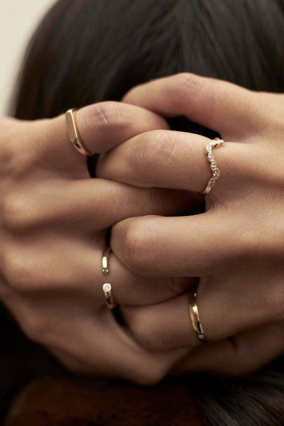 breiter Ring 18k Ringe