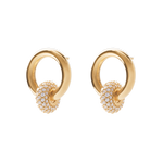 nina earrings in gold