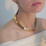 video of model wearing taylor necklace in gold