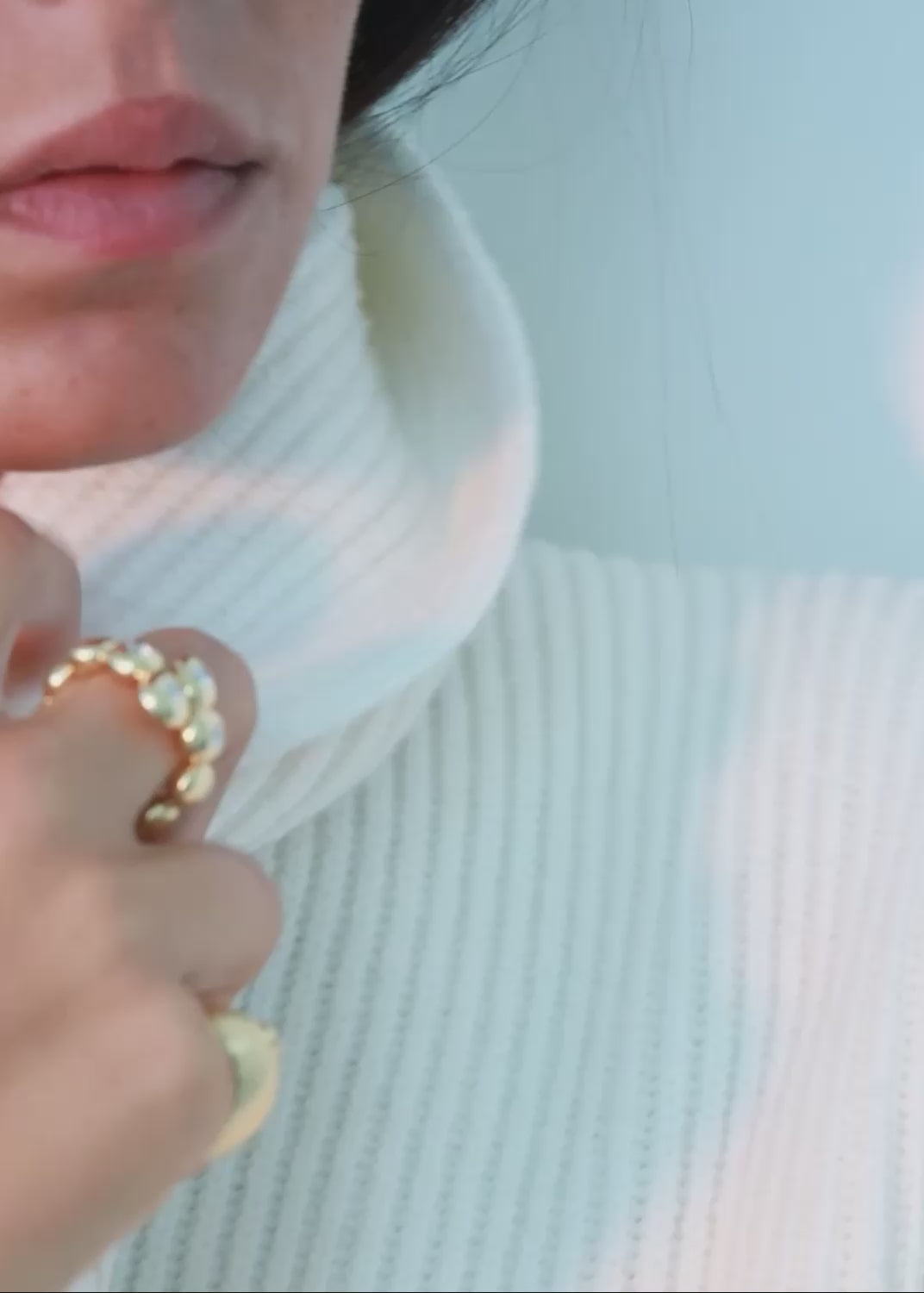 Load video: Pinky 18k diamond ring Rings