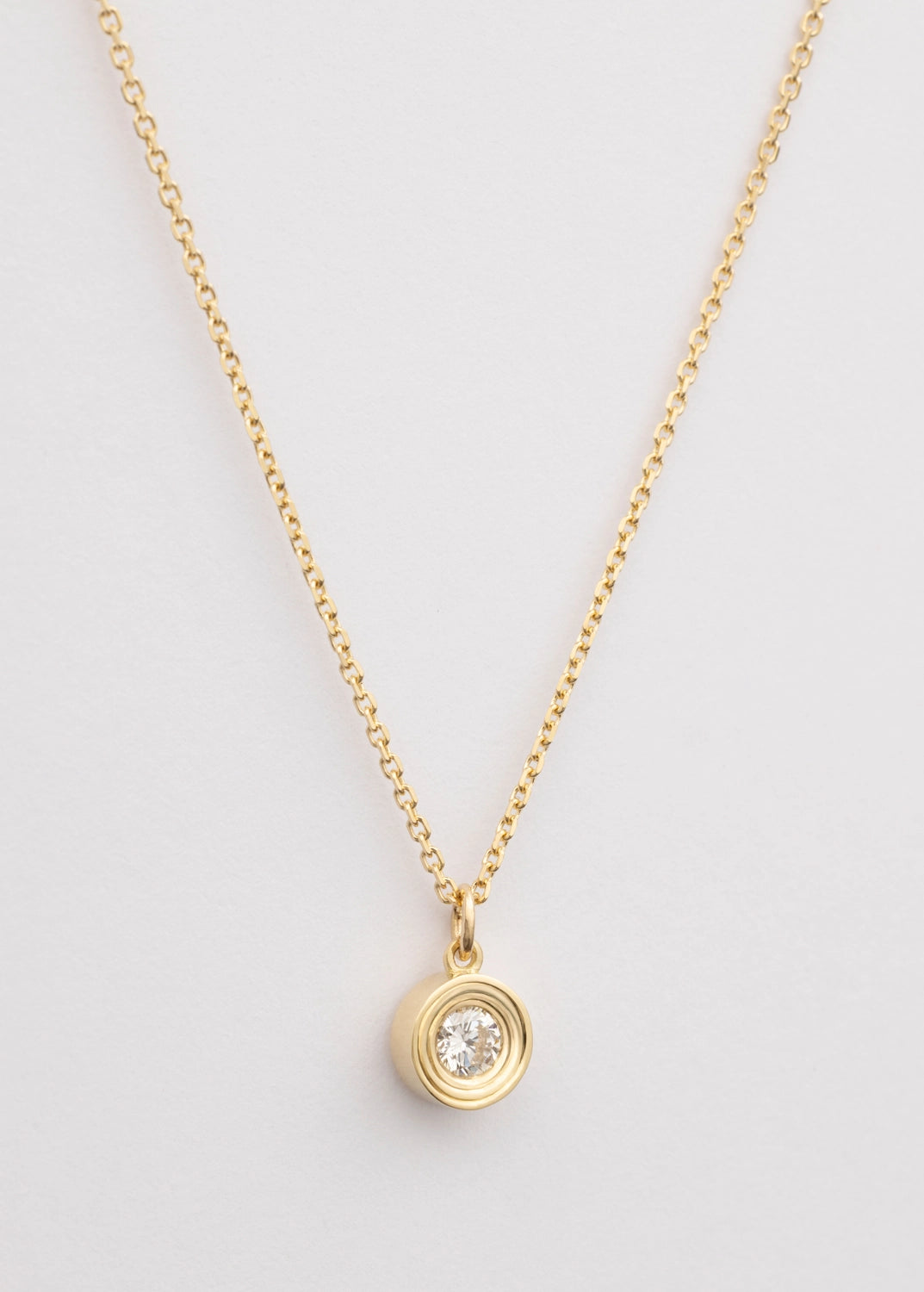 rundes 18k Diamant-Collier Halsketten