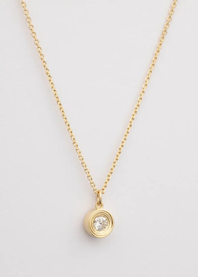rundes 18k Diamant-Collier Halsketten