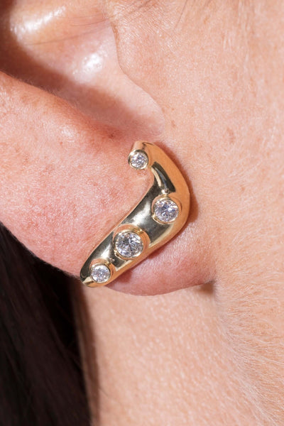 unendliche 18k Diamantohrringe Ohrringe