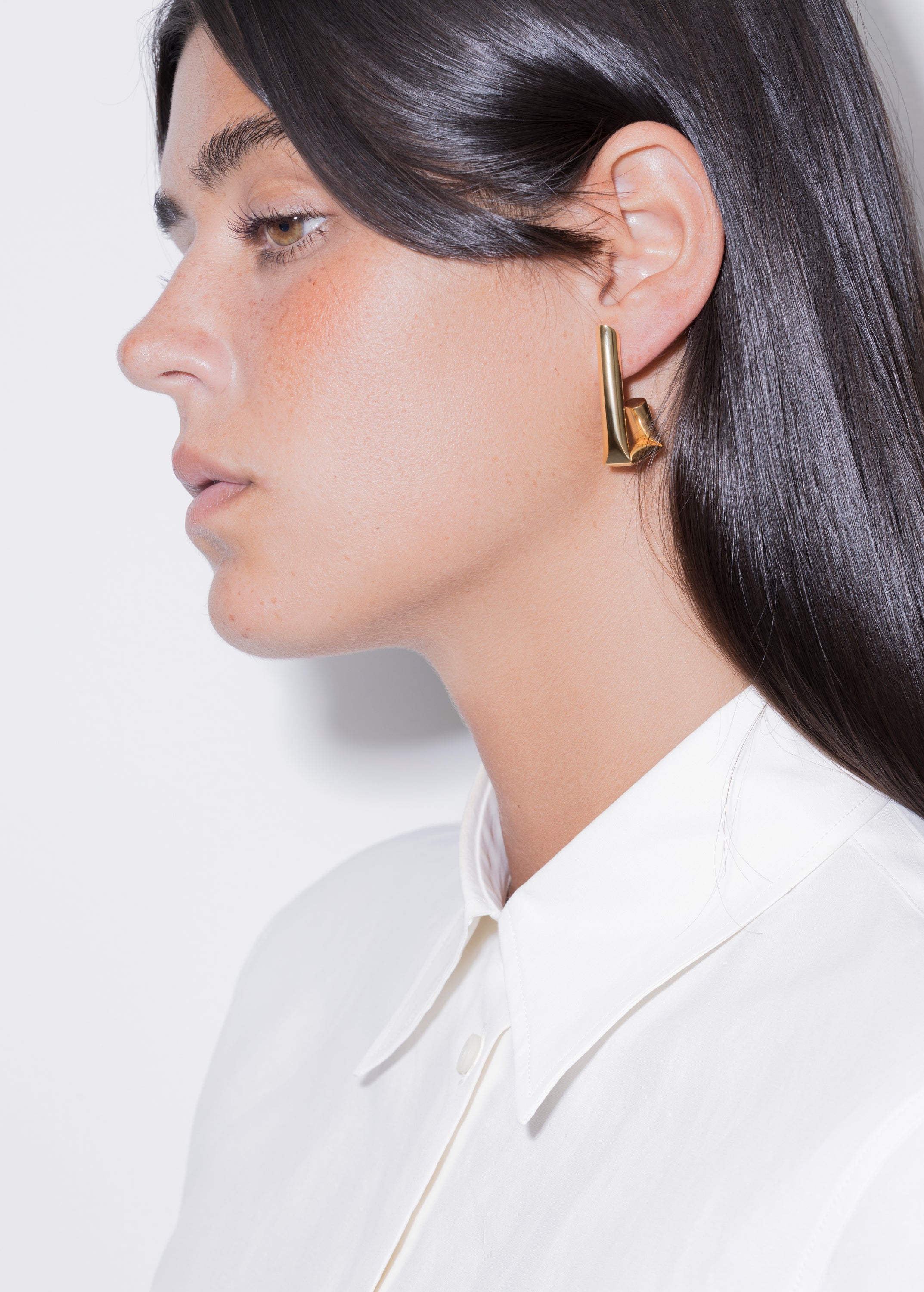 tina earrings gold maximalist