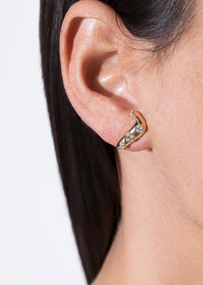 unendliche 18k Diamantohrringe Ohrringe