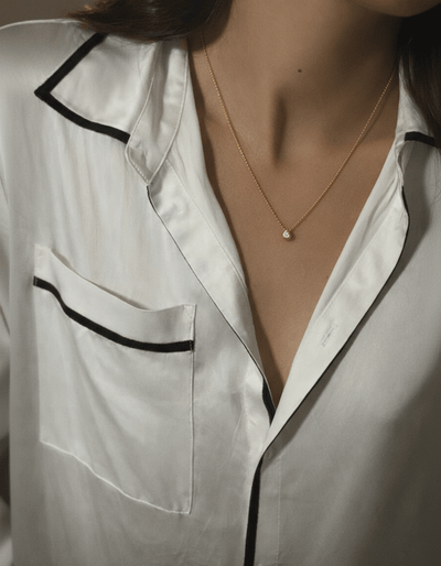Unperfect sphere chain 18k diamond necklace Necklaces