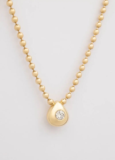 Unperfect sphere chain 18k diamond necklace Necklaces
