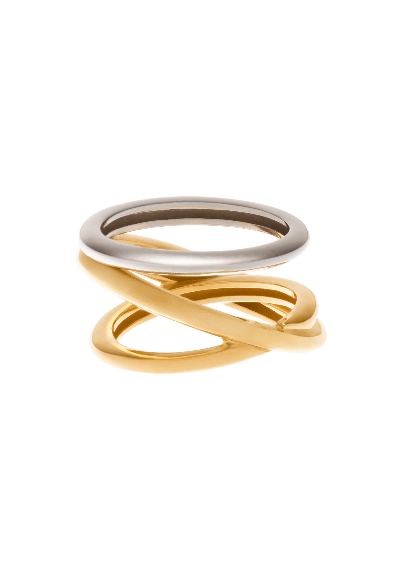 Zara Skulpturaler Zweifarbiger Ring